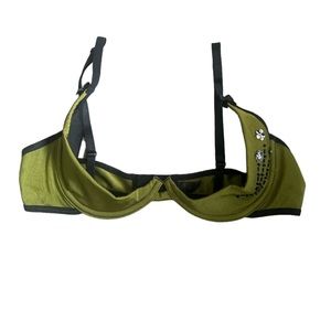 EUC Green Open Bust Bra size L